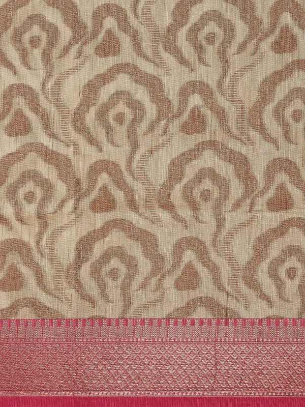 Beige_Baswada_Tissue_Banarasi_Sarees_For_Women