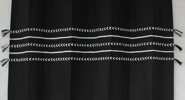 Pack_of_2_Cotton_Black_Boho_Braids_Collection_Curtain_Set_for_Window_and_Door