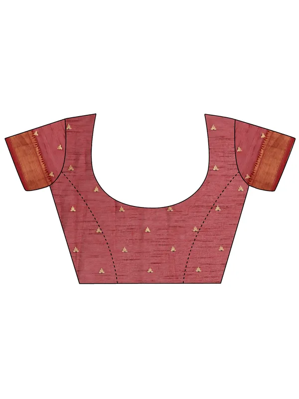 Tessar_Silk_Foil_pedding_Printed_And_Claasical_Zumka_Weaving_Border_Saree_With_Printed_Unstitched_Blouse_Piece