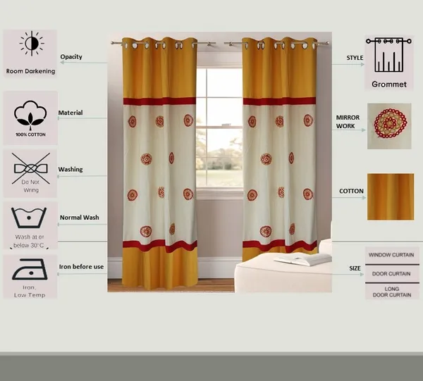 Pack_of_2_Cotton_Yellow_Circular_Embroidery_Eyelet_Curtain_Set_for_Window_and_Door