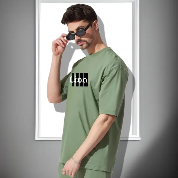 Green_Oversized_Printed_Half_Sleeve_Cotton_T-Shirt_For_Men