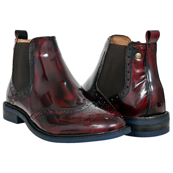 Cherry_Brush-Off_Leather_Brogues_Mid_Top_Blocked_Heel_Regular_Boots
