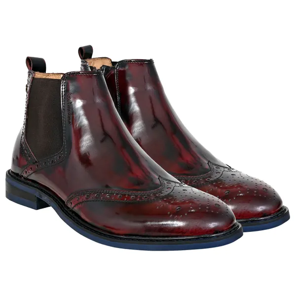 Cherry_Brush-Off_Leather_Brogues_Mid_Top_Blocked_Heel_Regular_Boots