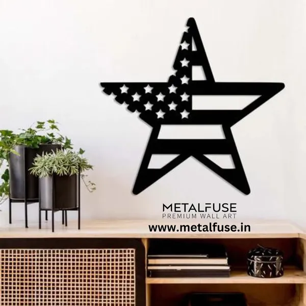 Black_American_Flag_Star_-_Wood_Wall_Art