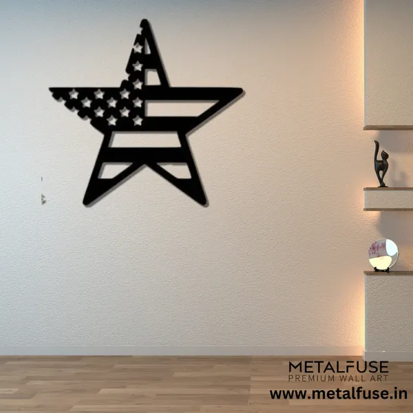Black_American_Flag_Star_-_Wood_Wall_Art