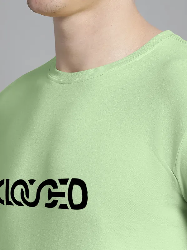 Pack_of_2_Orange_&_Sea_Green_Cotton_Rib_Trimmed_Neckline_Printed_T-Shirt_For_Men