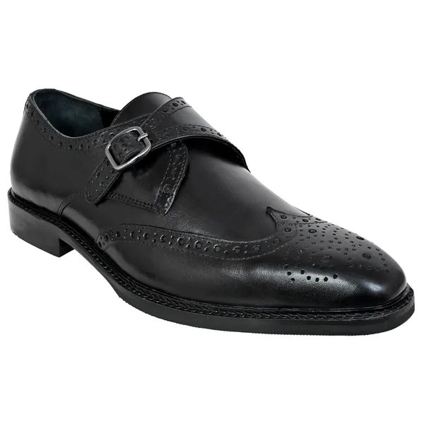Black_Leather_Brogues_Single_Strap_Formal_Monk_Shoes