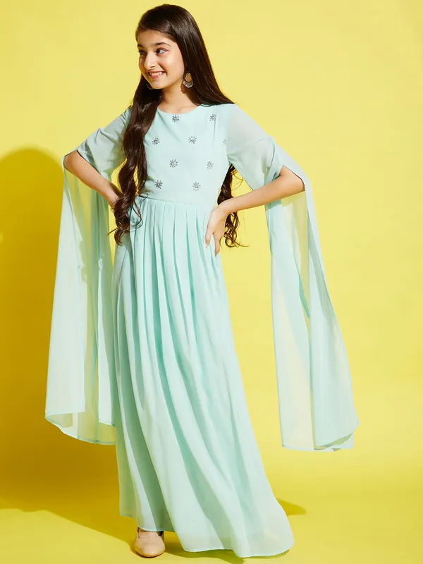 Blue_Dress_for_Girl_|_Georgette_Maxi