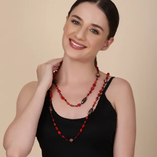 Red_Beaded_Fancy_Long_Necklace_For_Women