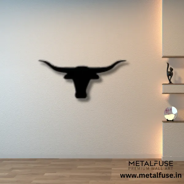 Wooden_Wall_Art_for_Home_Decoration__|_Texas_Longhorn__|_Black