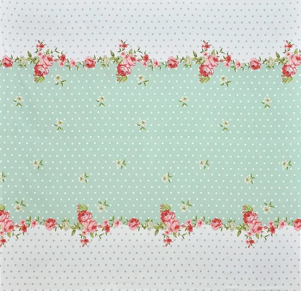 220TC_King_Size_Double_Bed_Microfiber_Supersoft_Feel_Flat_Bedsheet_with_two_Pillow_Cover,_90_x_100_Inches,_Green_Polka