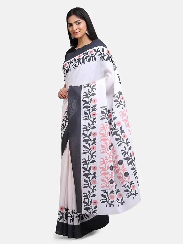Imaginative_White_Colour_Linen_Saree_(With_Unstitched_Blouse_Piece)_(For_Women)