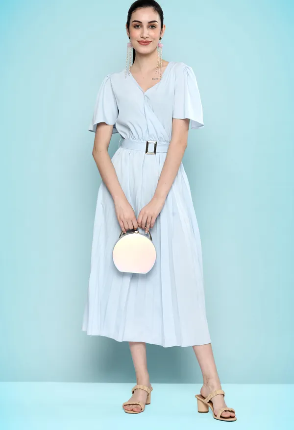 Sky_Blue_Solid_Accordion_Pleats_Crepe_A-Line_Midi_Dress_With_Belt