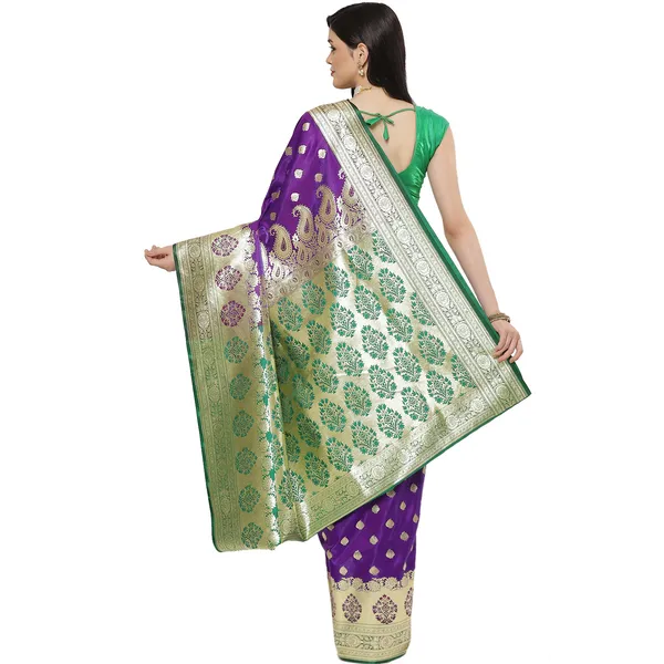 Purple_Satin_Silk_Banarasi_Sarees_For_Women