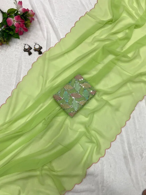 LIGHT_GREEN_SOFT_GEORGETTE_EMBROIDERED_SAREE