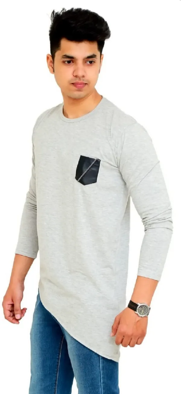 Grey_Cotton_Blend_Colorblock_T-Shirt_For_Men