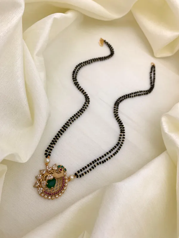 Peacock_Antique_Mangalsutra_Pendant