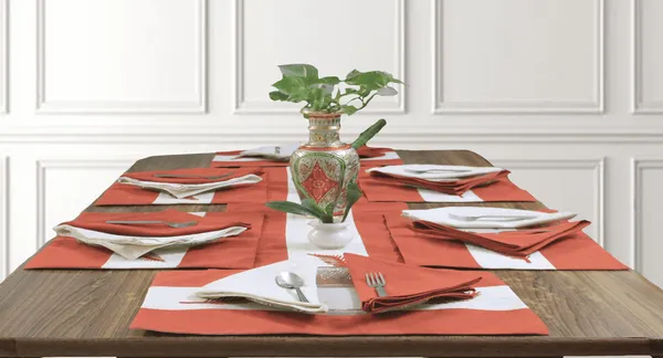 Pack_of_18_Piece_Cotton_Rust_Adornado_leaf_embroidery_Collection_Place_Mat_With_Napkin_For_Dining_Room_and_Living_Room