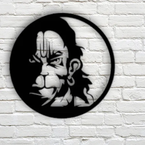 Black_Hanuman_Ji_Wood_Wall_Art