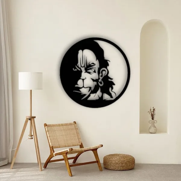 Black_Hanuman_Ji_Wood_Wall_Art