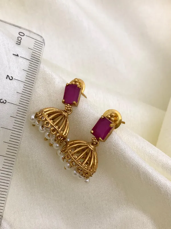 Classic_Simple_Antique_Jhumki_Earrings