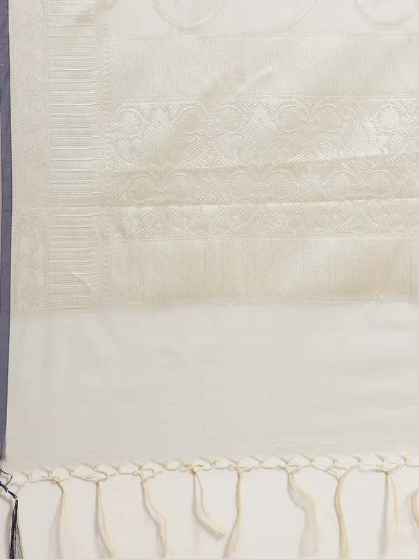 Grey_Masrise_Cotton/Cotton_Banarasi_Sarees_For_Women