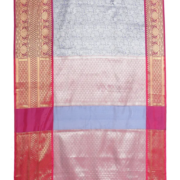 Blue_Kanchi_Silk/Brocade_Banarasi_Sarees_For_Women