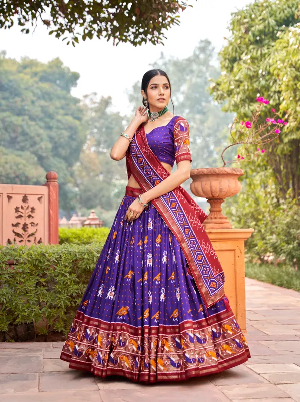 Blue_Premium_&_Elegant_Dola_Silk_Lehenga_Choli_For_Women
