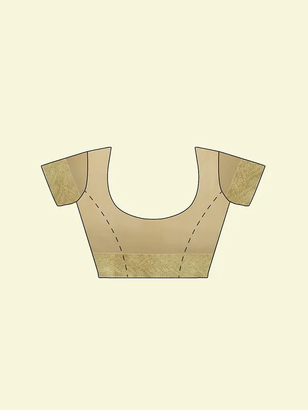 Beige_Cotton_Blend_Banarasi_Sarees_For_Women