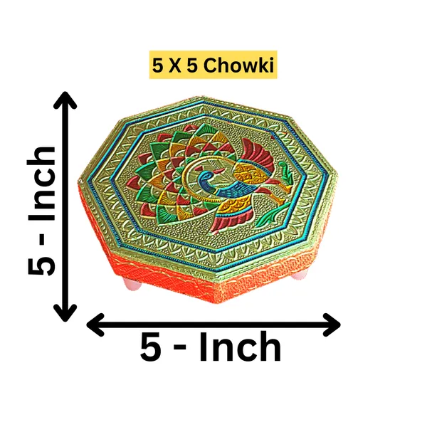 Rajwadi_Meenakri_Wooden_Chowki_Size_5x5_Inch|_Rajvadi_Bajot_|_Pooja_Patla_For_Home_Temple_Wooden_All_Purpose_Chowki_(Multicolor,_Pack_of_1)