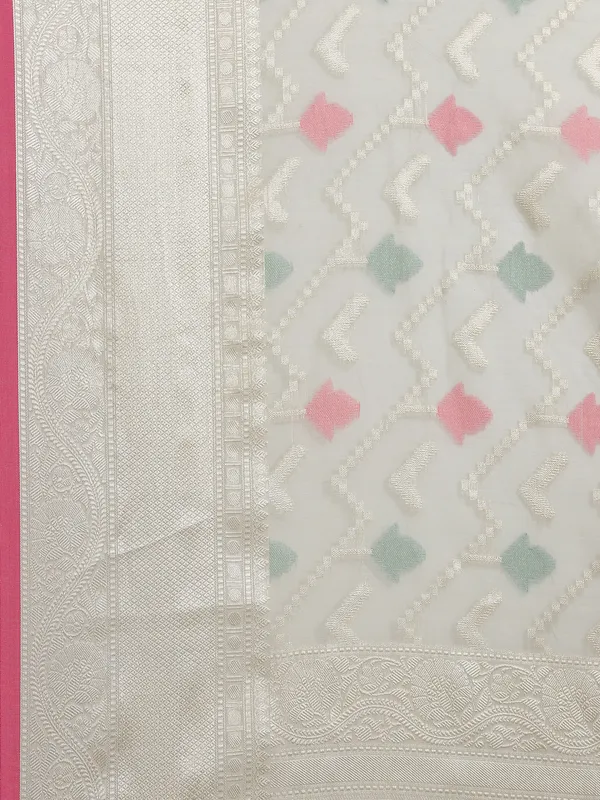 Grey_Masrise_Cotton/Cotton_Banarasi_Sarees_For_Women