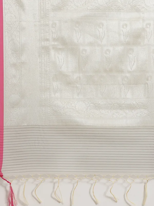 Grey_Masrise_Cotton/Cotton_Banarasi_Sarees_For_Women