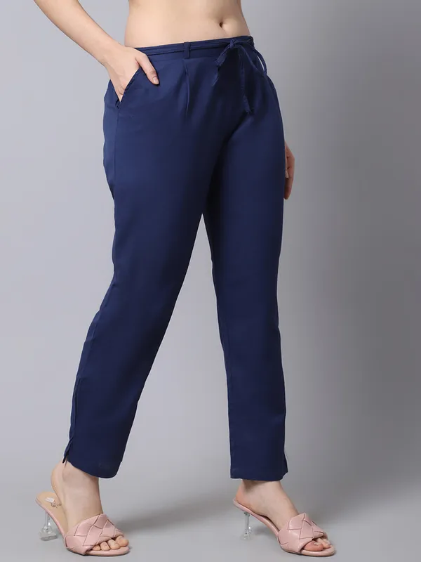 Dark_Blue_Pleat-front_Cigrette_Pants