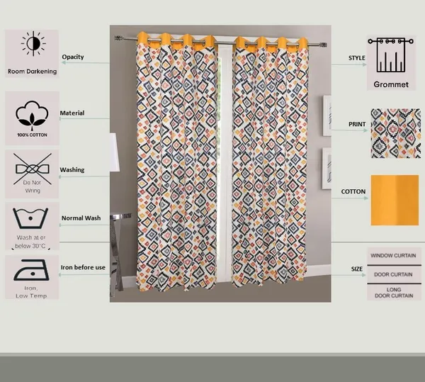 Pack_of_2_Cotton_Yellow_Multi_Star_Cotton_Printed_Eyelet_Curtain_Set_for_Window_and_Door