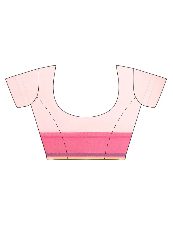 Pink_Cotton_Blend_Banarasi_Sarees_For_Women