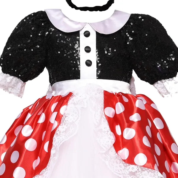 Multicolor_Mini_Mouse_Sequenced_Round_Neck_Dress_For_Girls