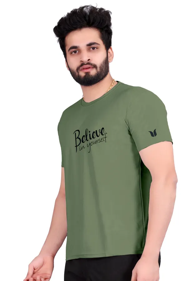 Men_Solid_Round_Neck_green_T-Shirt