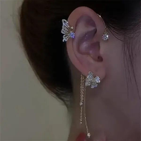 Ear_cuff_earrings_long_tassel_with_Free_Lip_Cheek_Tint