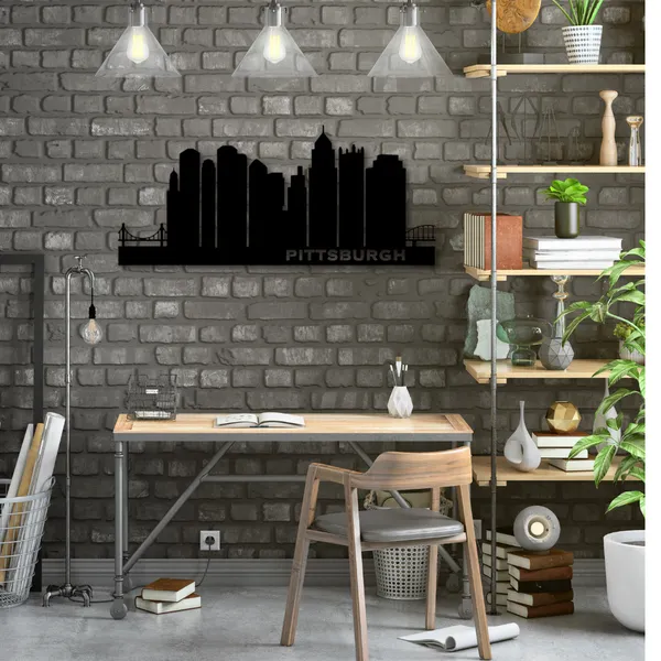 Wooden_Wall_Art_for_Home_Decoration__|_Pittsburgh_Skyline__|_Black