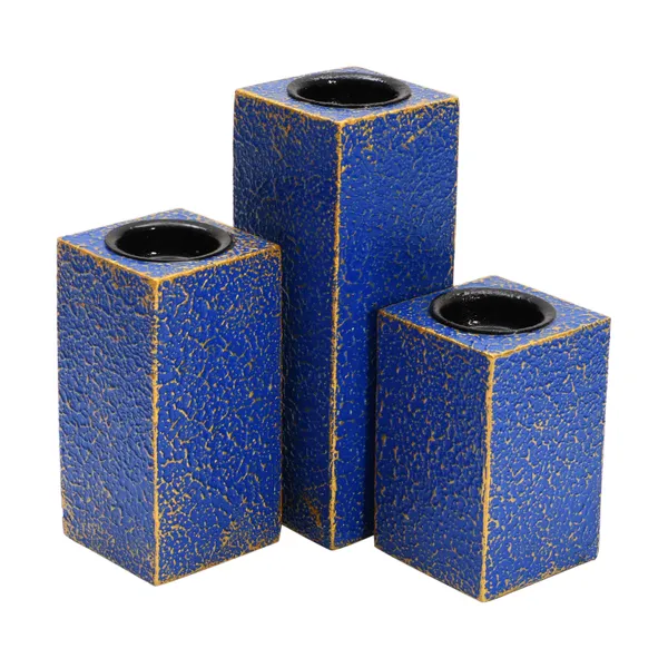 Pack_Of_3_Wooden_Tea_Light_Antique_Decorative_Candle_Holders_(Blue_Golden)