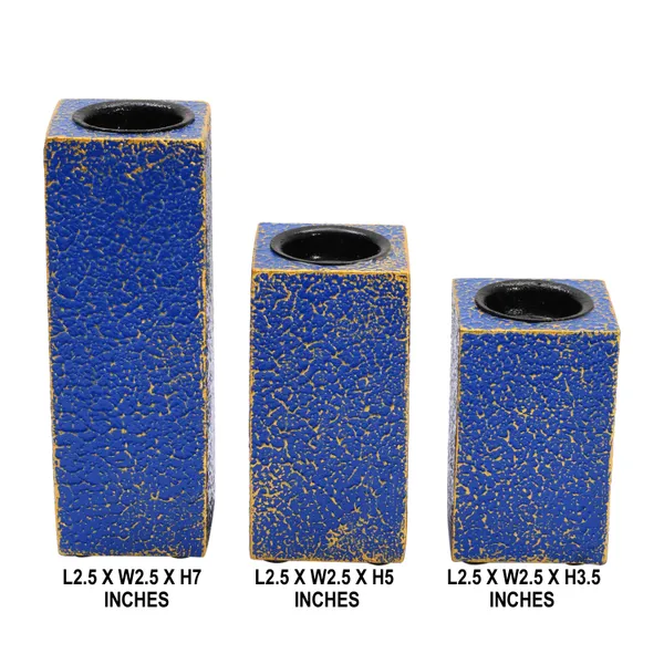 Pack_Of_3_Wooden_Tea_Light_Antique_Decorative_Candle_Holders_(Blue_Golden)