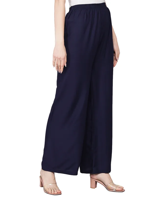 Navy_Blue_Palazzo__Comfortable,_Stylish_And_Trendy_Casual_Wear