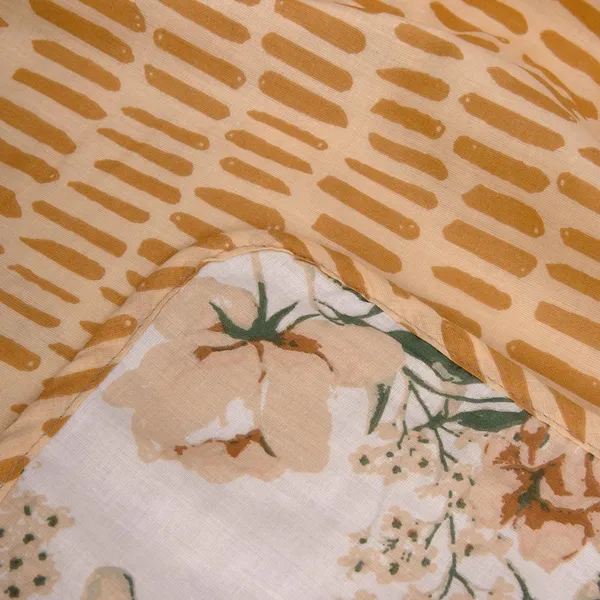 Cotton_Reversible_Double_Dohar,_Lightweight_AC_Blanket_for_All_Weather_Use_|_Blushing_Blooms_-_White,_Sandcastle_&_Green