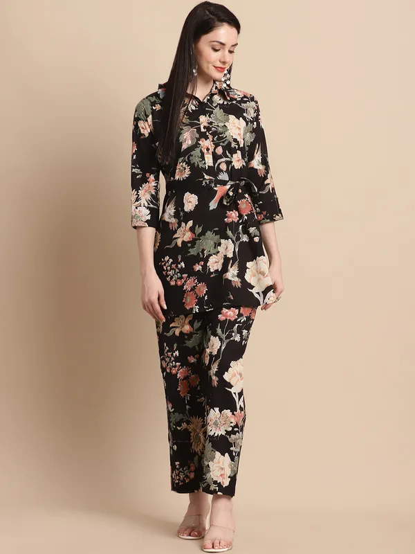 Black_Summery_Floral_Cotton_Co-ord_Set