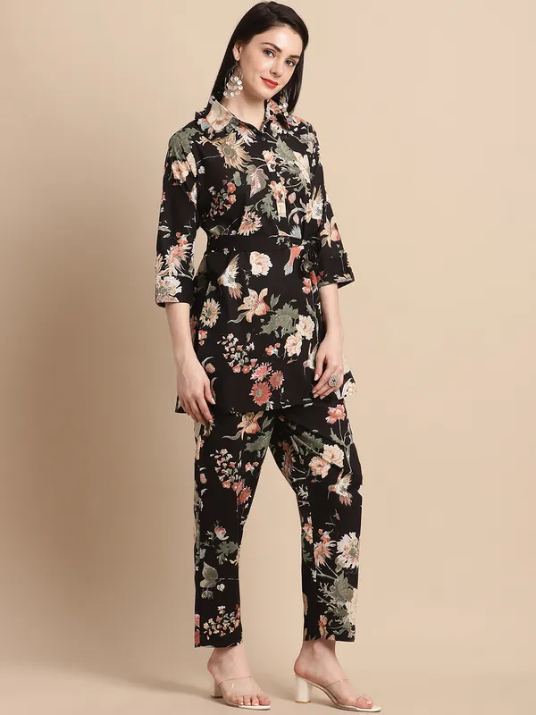 Black_Summery_Floral_Cotton_Co-ord_Set