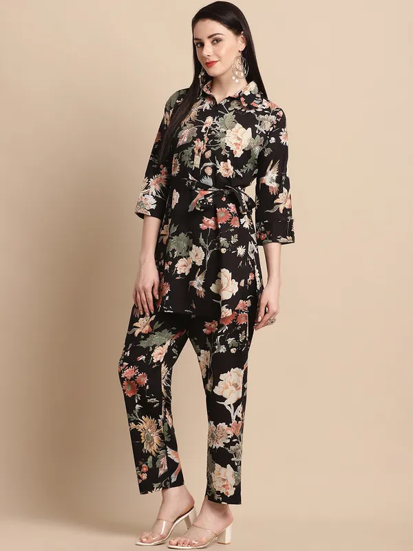 Black_Summery_Floral_Cotton_Co-ord_Set