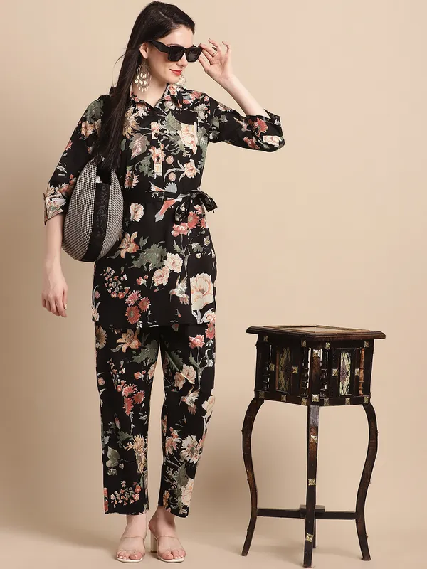 Black_Summery_Floral_Cotton_Co-ord_Set