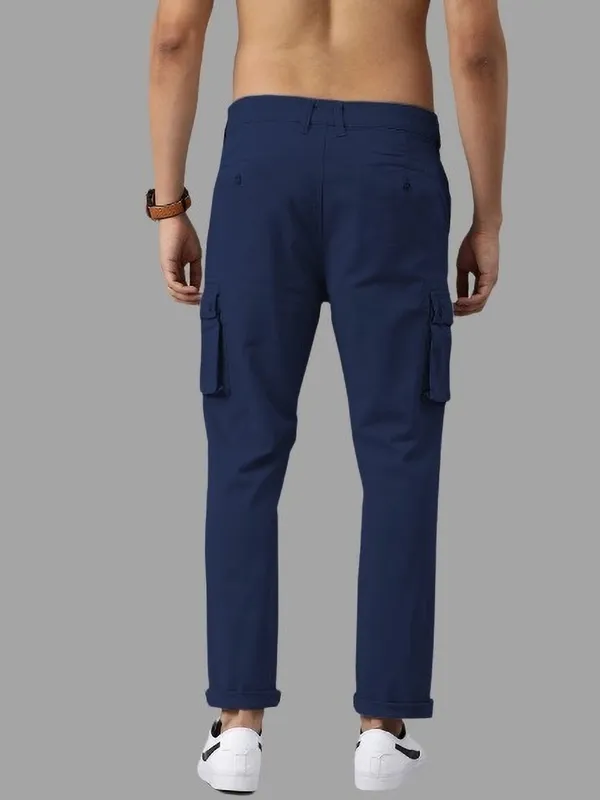 Dark_Blue_Cotton_Blend_Solid_Mens_Cargo