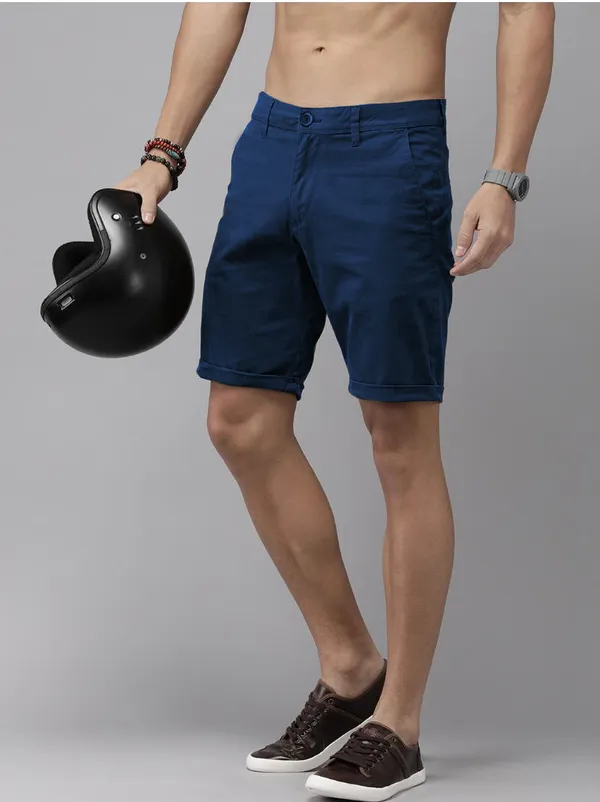 Navy_Blue_Cotton_Blend_Premium_Solid_Chino_Shorts_For_Men