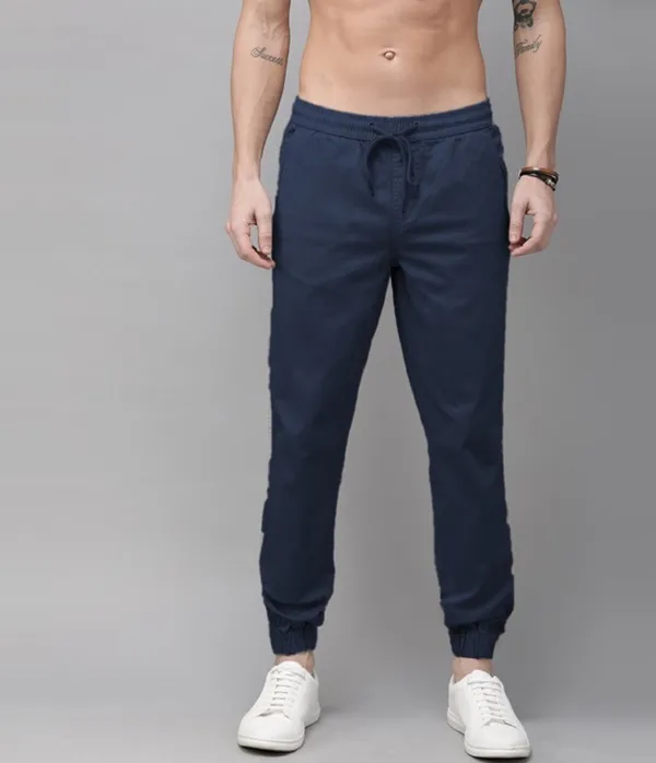 Dark_Blue_Cotton_Blend_Premium_Solid_Joggers_For_Men